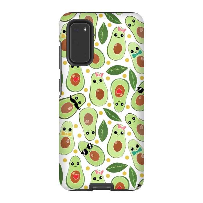 Galaxy S20 StrongFit Stylish Avocados by Tangerine-Tane