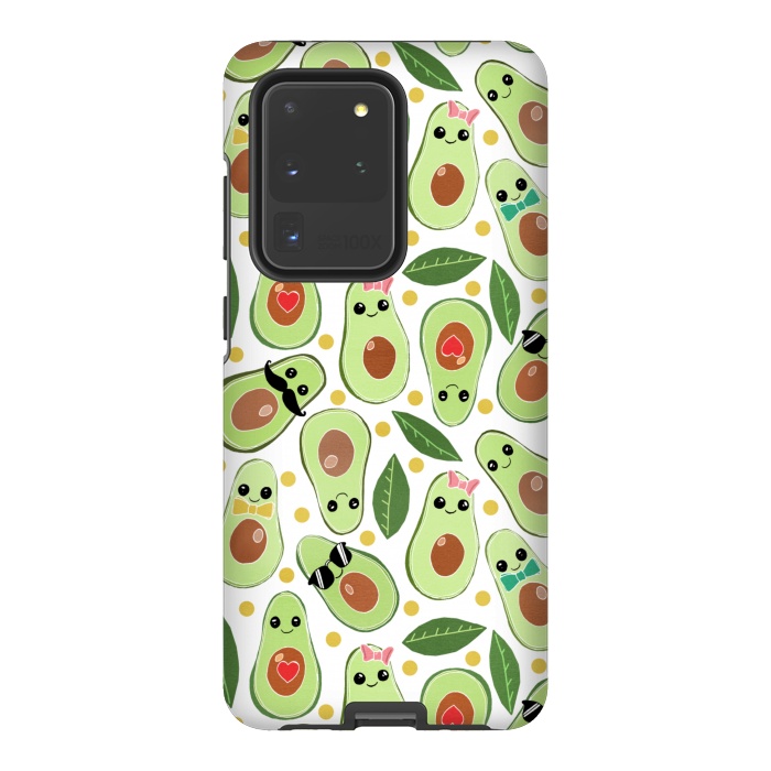 Galaxy S20 Ultra StrongFit Stylish Avocados by Tangerine-Tane