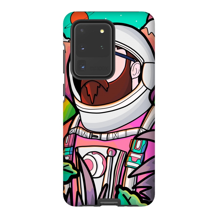 Galaxy S20 Ultra StrongFit Pastel astronaut by Steve Wade (Swade)