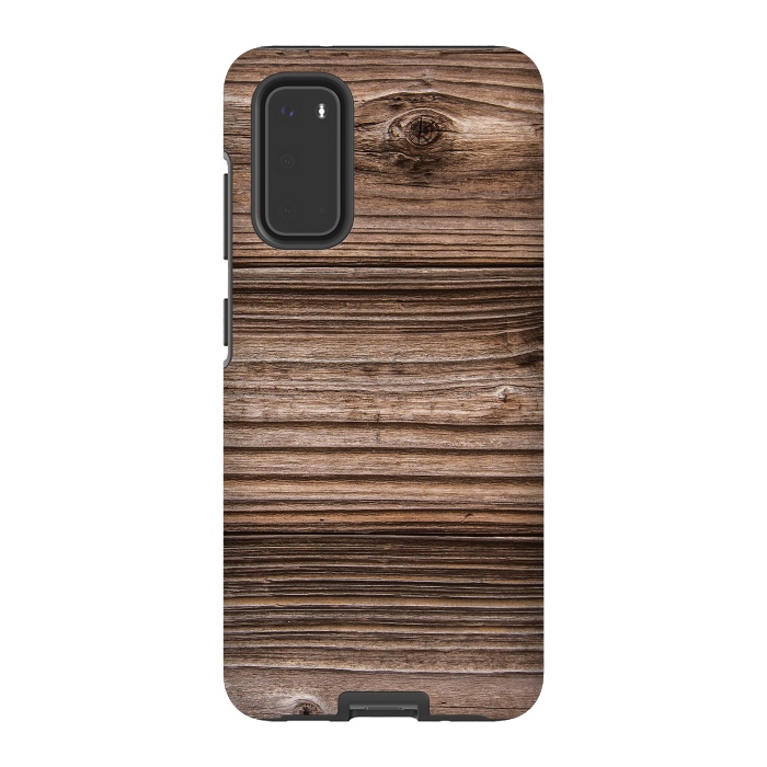 Galaxy S20 StrongFit wood by haroulita