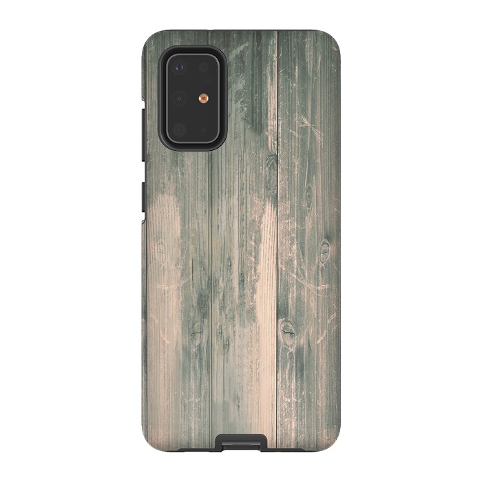 Galaxy S20 Plus StrongFit grey wood by haroulita