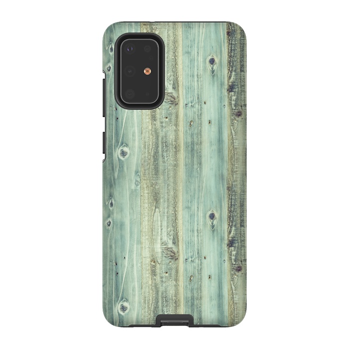 Galaxy S20 Plus StrongFit blue wood by haroulita