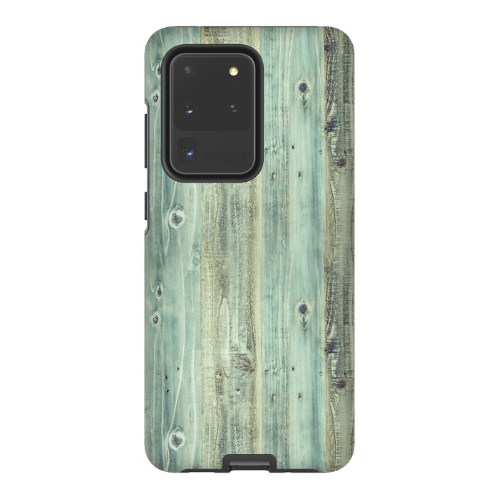 Galaxy S20 Ultra StrongFit blue wood by haroulita
