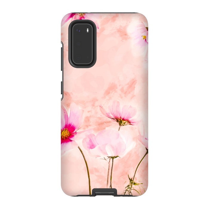Galaxy S20 StrongFit Pink Spring Flower by Creativeaxle
