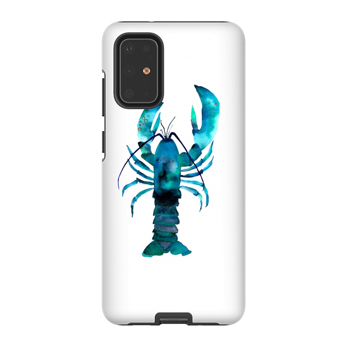 Galaxy S20 Plus StrongFit Blue Lobster by Amaya Brydon