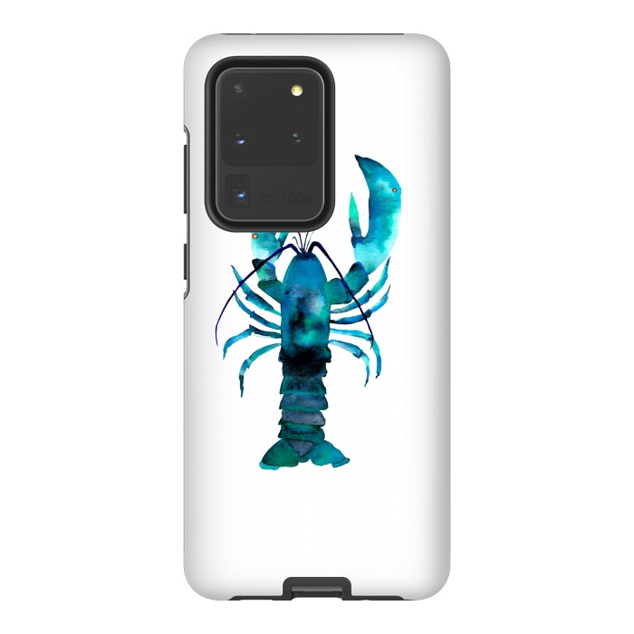 Galaxy S20 Ultra StrongFit Blue Lobster by Amaya Brydon