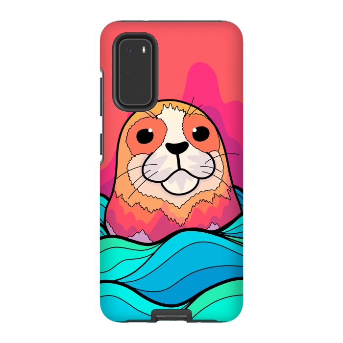 Galaxy S20 StrongFit The happy seal by Steve Wade (Swade)