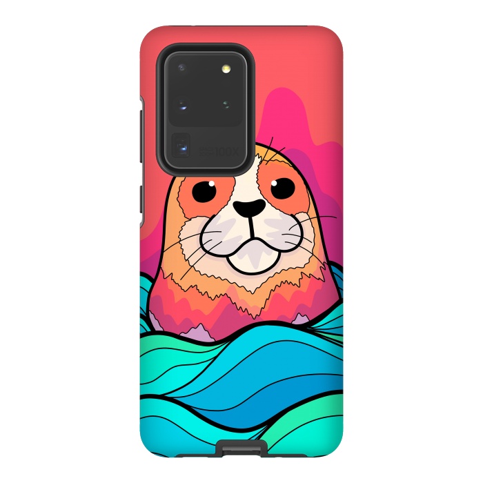 Galaxy S20 Ultra StrongFit The happy seal by Steve Wade (Swade)