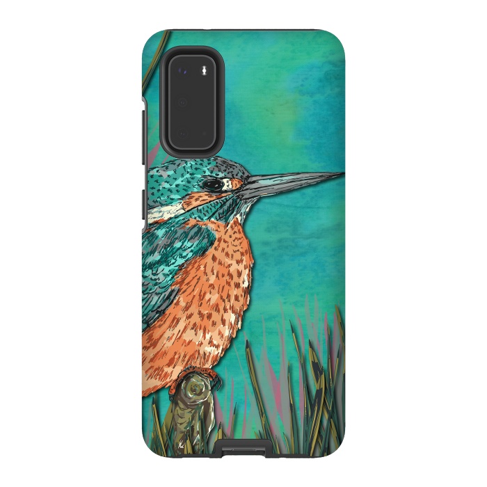 Galaxy S20 StrongFit Kingfisher by Lotti Brown