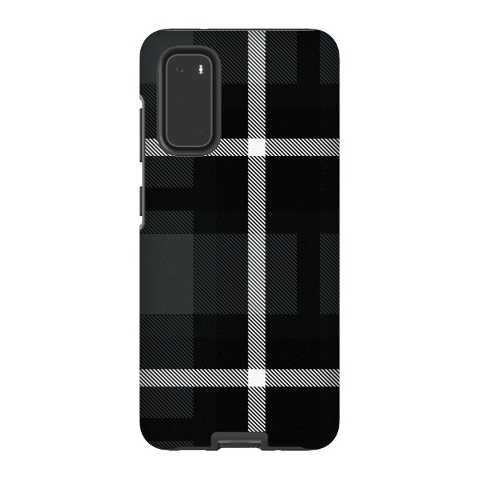 Galaxy S20 StrongFit Shadow Scottish Plaid by TMSarts
