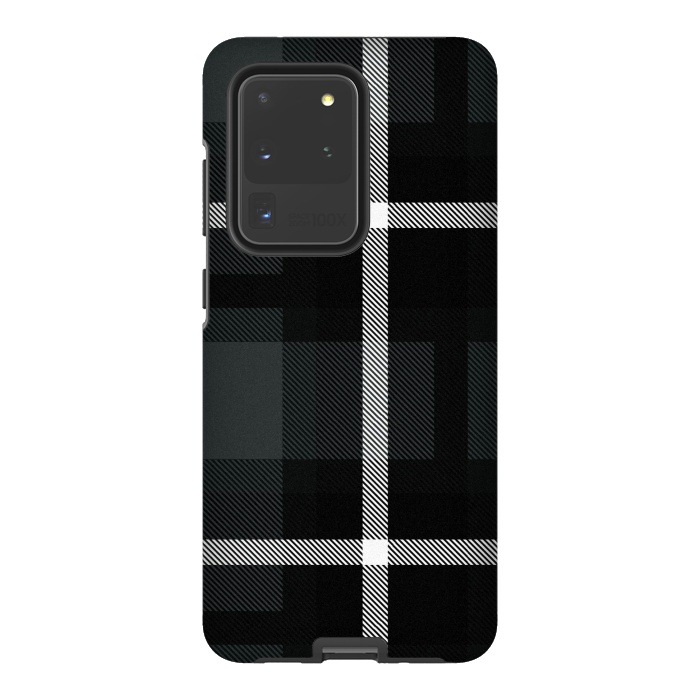 Galaxy S20 Ultra StrongFit Shadow Scottish Plaid by TMSarts