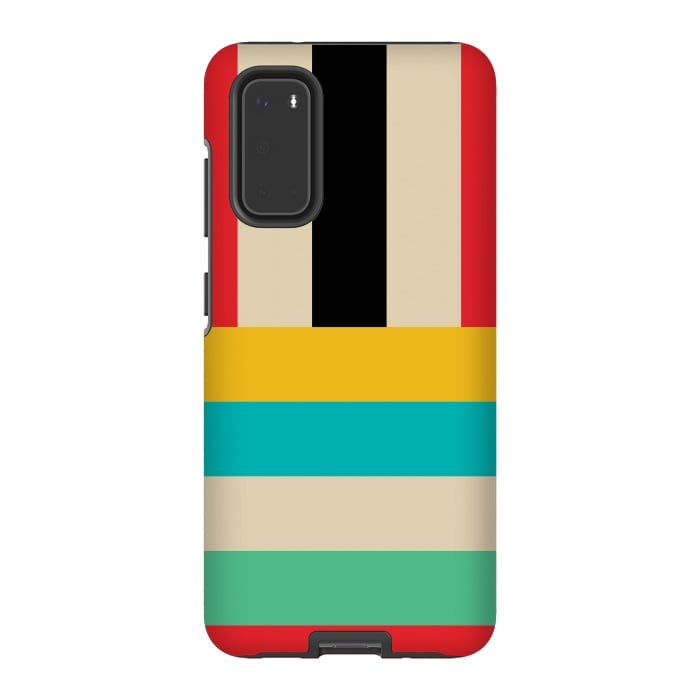 Galaxy S20 StrongFit Multicolor Stripes by TMSarts