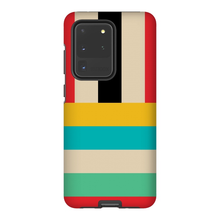 Galaxy S20 Ultra StrongFit Multicolor Stripes by TMSarts