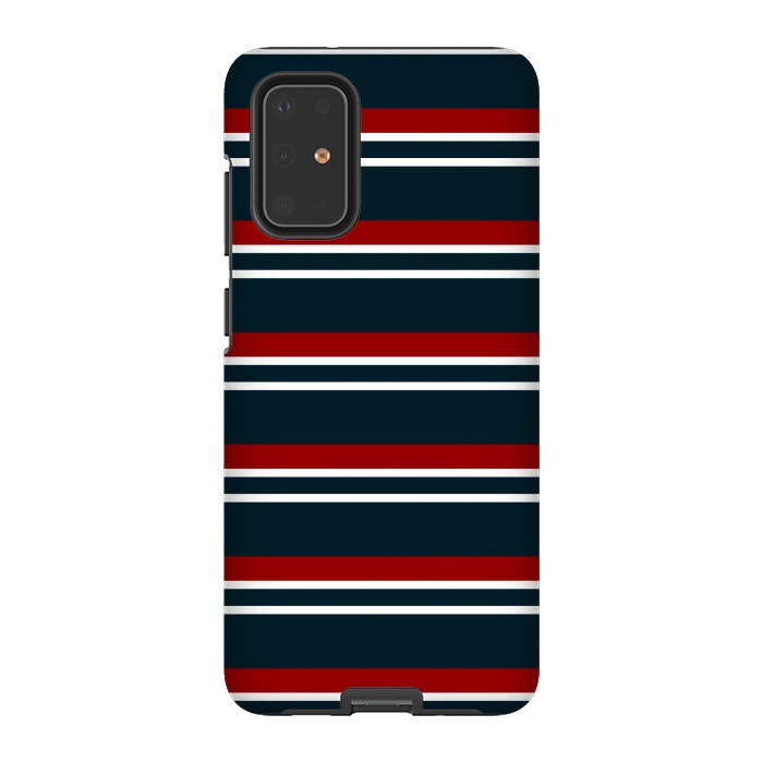 Galaxy S20 Plus StrongFit Red Pastel Stripes by TMSarts