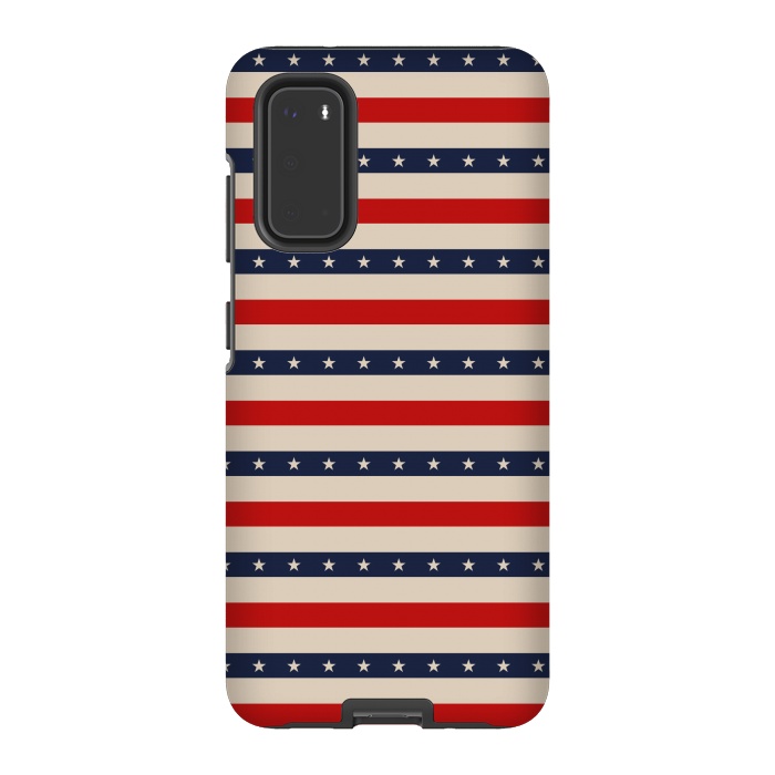 Galaxy S20 StrongFit Patriotic Pattern by TMSarts