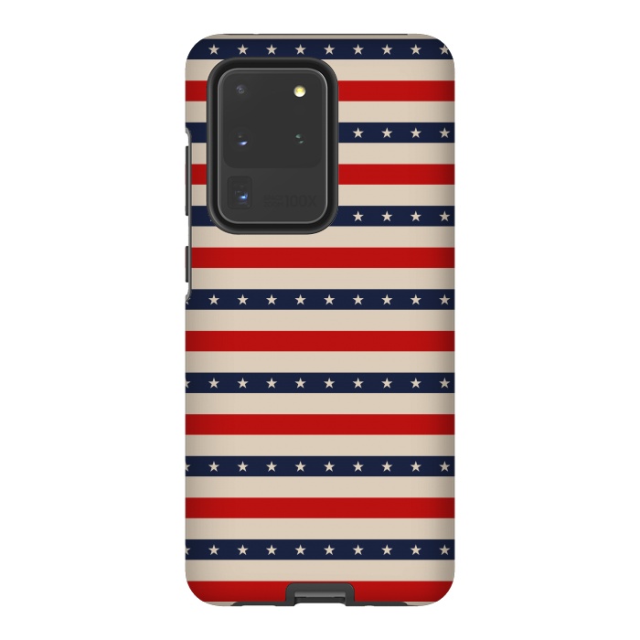 Galaxy S20 Ultra StrongFit Patriotic Pattern by TMSarts