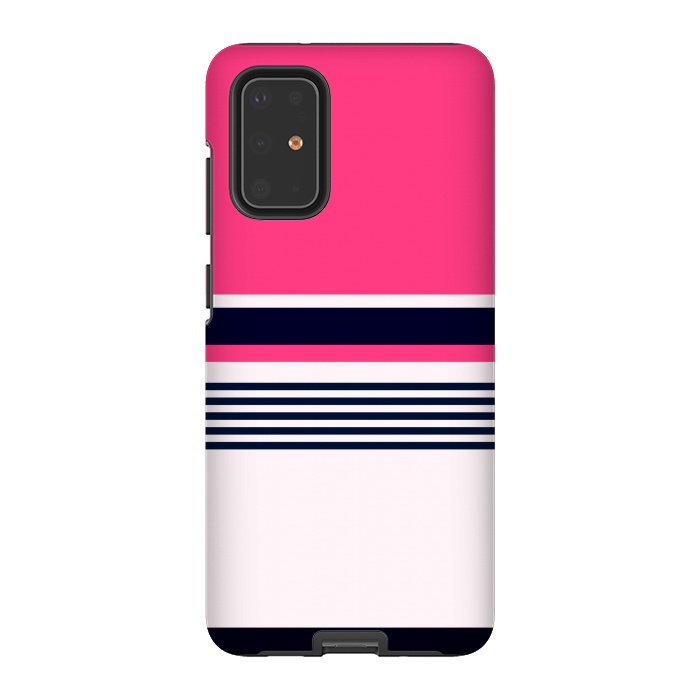 Galaxy S20 Plus StrongFit Pink Pastel Stripes by TMSarts