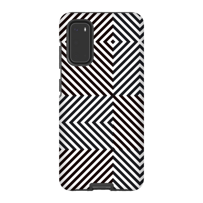 Galaxy S20 StrongFit Crossing Diagonal Stripes by TMSarts
