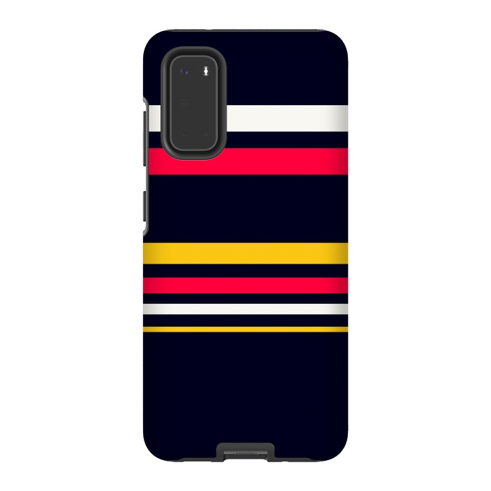 Galaxy S20 StrongFit Flat Colorful Stripes by TMSarts