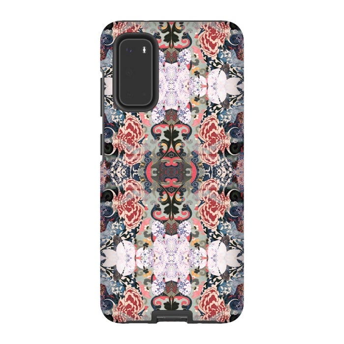 Galaxy S20 StrongFit Japanese inspired floral mandala pattern by Oana 