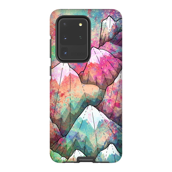Galaxy S20 Ultra StrongFit The painted mountain peaks  by Steve Wade (Swade)