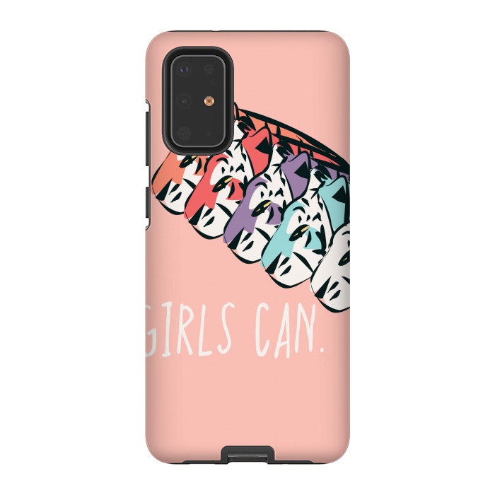 Galaxy S20 Plus StrongFit Girls can, pink by Jelena Obradovic