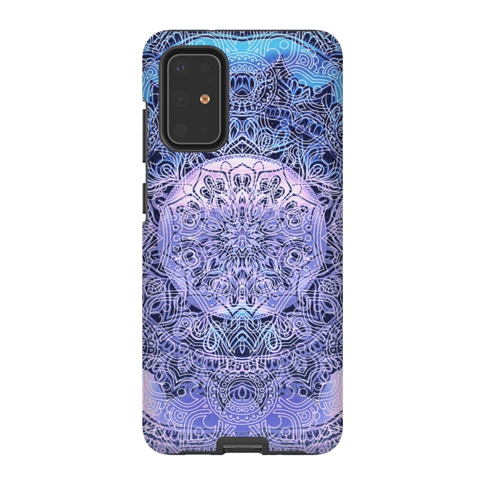 Galaxy S20 Plus StrongFit Blue purple gradient mandala by Oana 