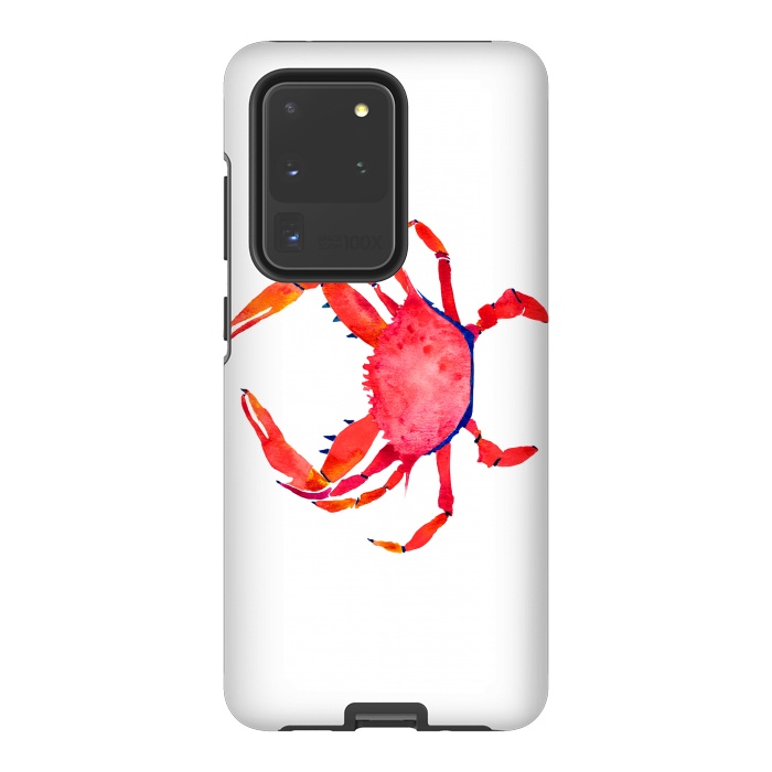 Galaxy S20 Ultra StrongFit Red Crab by Amaya Brydon