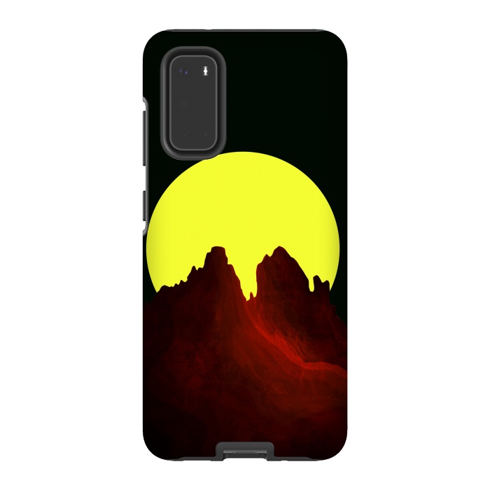 Galaxy S20 StrongFit The great yellow moon by Steve Wade (Swade)