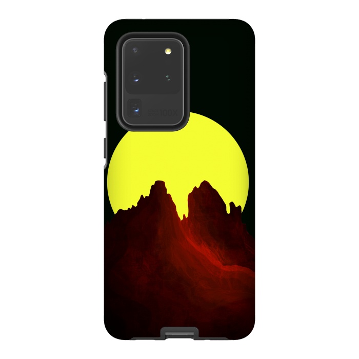 Galaxy S20 Ultra StrongFit The great yellow moon by Steve Wade (Swade)