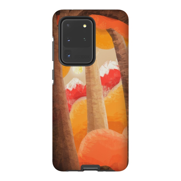 Galaxy S20 Ultra StrongFit The autumn orange forest by Steve Wade (Swade)
