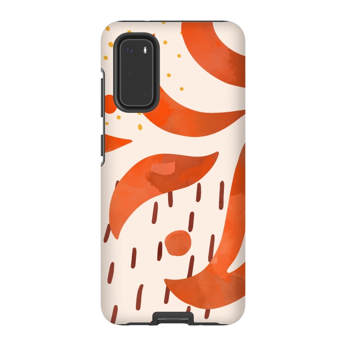 Galaxy S20 StrongFit Great Orange by Creativeaxle