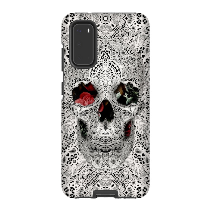 Galaxy S20 StrongFit Lace Skull 2 by Ali Gulec