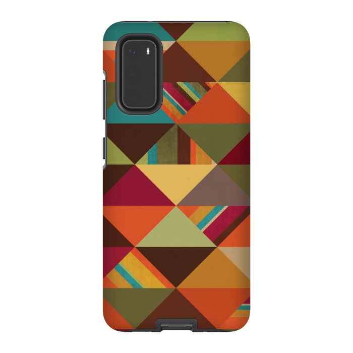Galaxy S20 StrongFit Autumn Triangles by Noonday Design