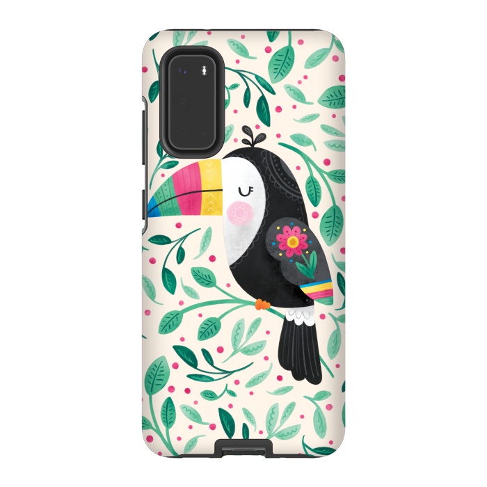 Galaxy S20 StrongFit Cheeky Toucan by Noonday Design