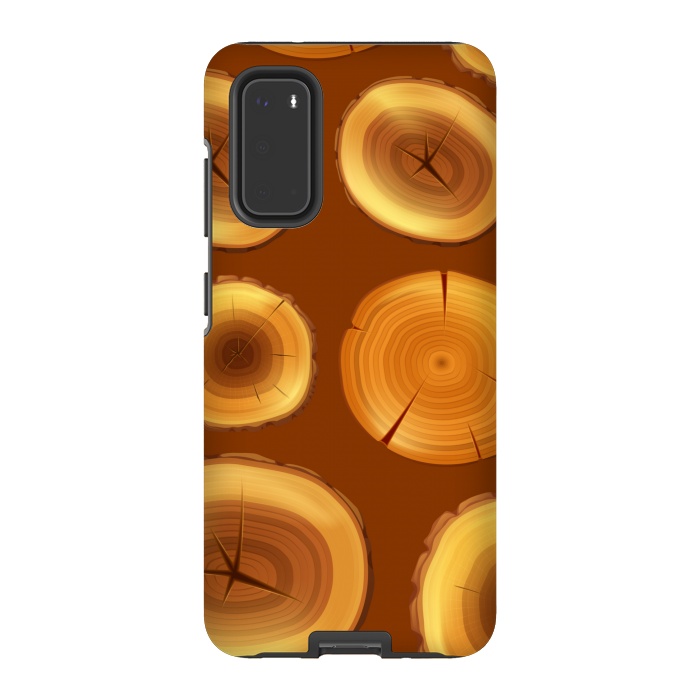 Galaxy S20 StrongFit wooden trunk pattern by MALLIKA