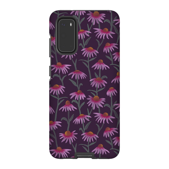 Galaxy S20 StrongFit Echinacea Flowers by Tishya Oedit