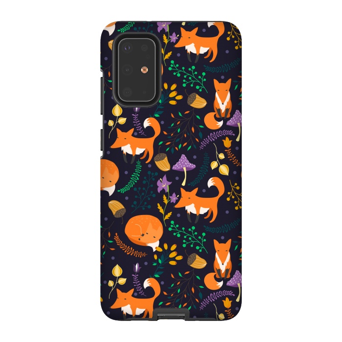 Galaxy S20 Plus StrongFit Cute foxes by Julia Badeeva