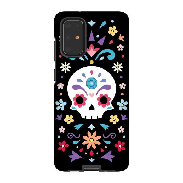 Galaxy S20 Plus StrongFit Cute day of the dead by Laura Nagel