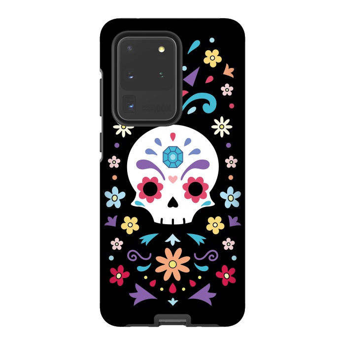 Galaxy S20 Ultra StrongFit Cute day of the dead by Laura Nagel