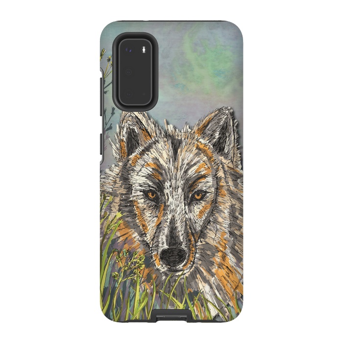 Galaxy S20 StrongFit Wolf I by Lotti Brown