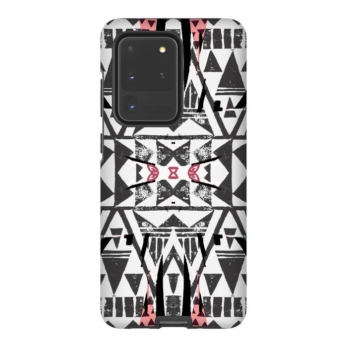 Galaxy S20 Ultra StrongFit Ethnic tribal triangles by Oana 