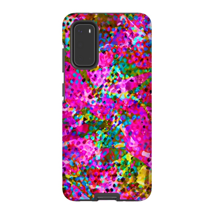 Galaxy S20 StrongFit Floral Abstract Stained Glass G548 by Medusa GraphicArt