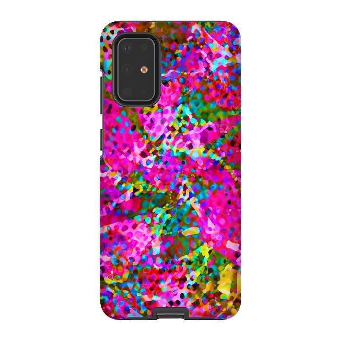 Galaxy S20 Plus StrongFit Floral Abstract Stained Glass G548 by Medusa GraphicArt