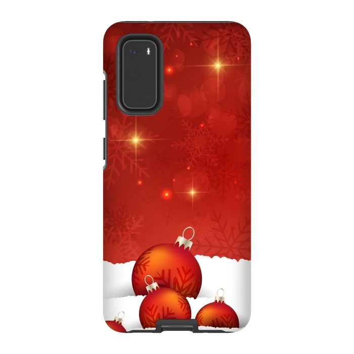 Galaxy S20 StrongFit Red Christmas by Texnotropio