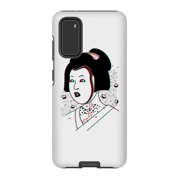 Galaxy S20 StrongFit Psychedelic Geisha by Pigboom