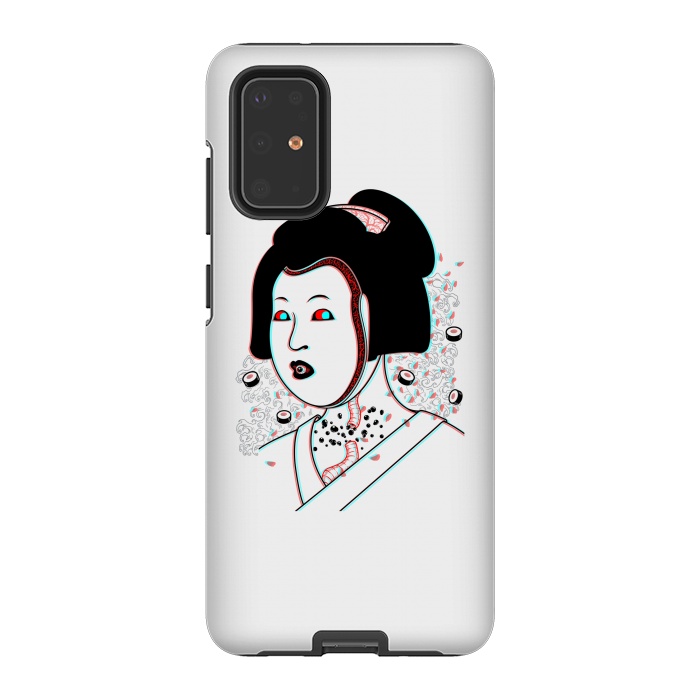 Galaxy S20 Plus StrongFit Psychedelic Geisha by Pigboom
