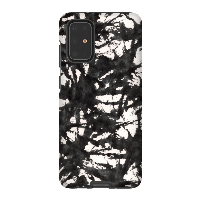 Galaxy S20 Plus StrongFit Black Watercolor Stamp by Hanny Agustine