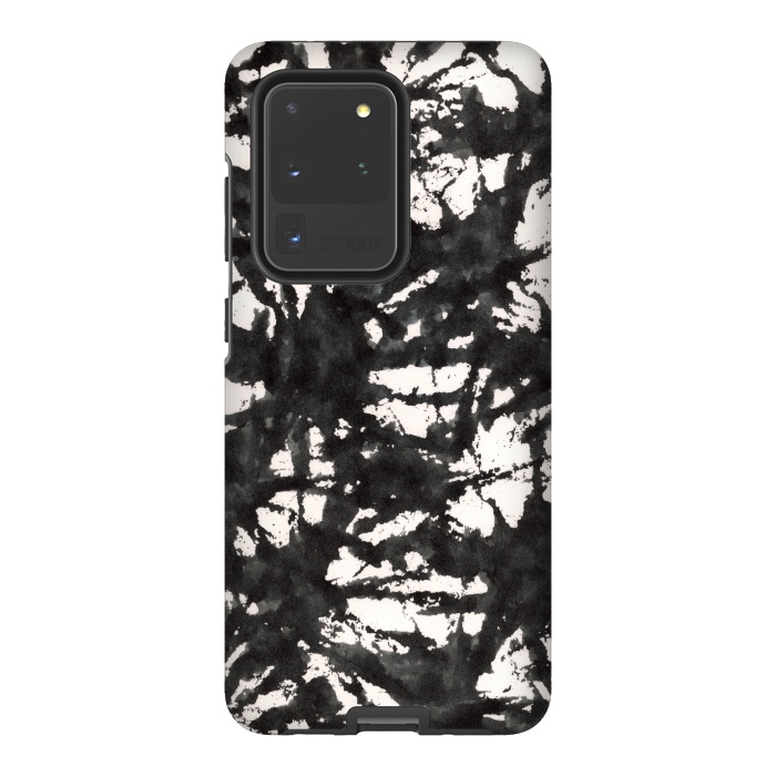 Galaxy S20 Ultra StrongFit Black Watercolor Stamp by Hanny Agustine