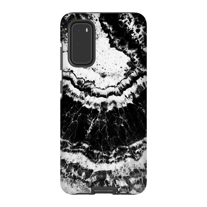 Galaxy S20 StrongFit Dark geode marble etxture by Oana 